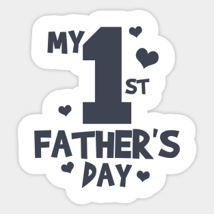 My First Fathers Day Sticker